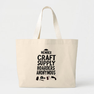 Anoniem lid Motto Fun Grote Tote Bag
