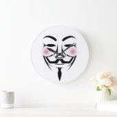 anoniem mask vendetta hacker cyber internet hackt grote klok (Huis)