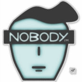 Anoniem Niemand Mysterieus Cartoon Gezicht Sticker (Voorkant)