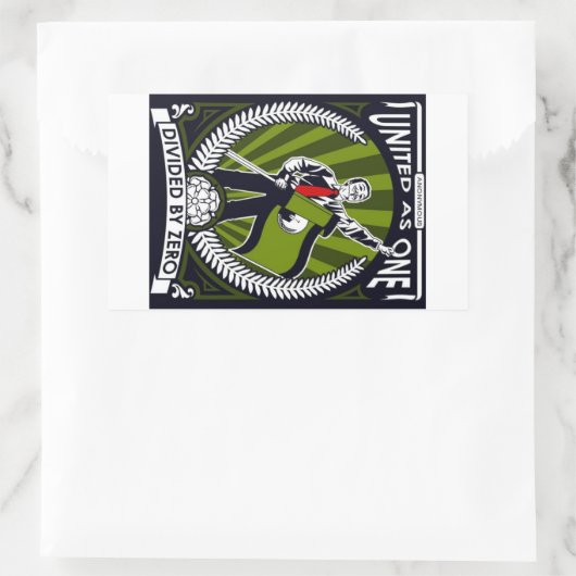 Anoniem Rechthoekige Sticker (Tas)