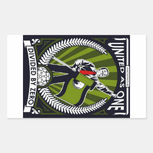 Anoniem Rechthoekige Sticker