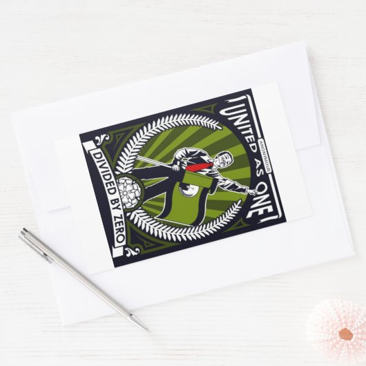 Anoniem Rechthoekige Sticker (Envelop)