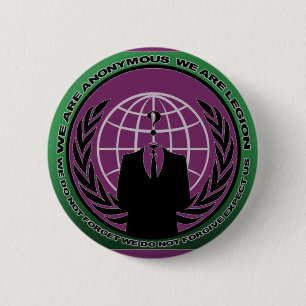 anoniem ronde button 5,7 cm