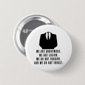 Anoniem Ronde Button 5,7 Cm (Voorkant /achterkant)