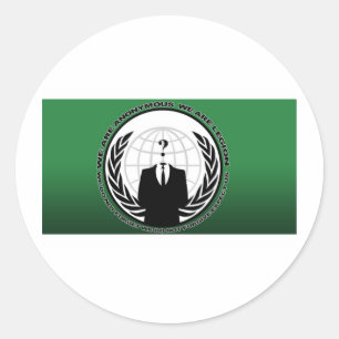 anoniem ronde sticker
