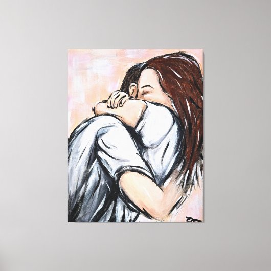Anoniem tweetal 1 canvas afdruk (Voorkant)