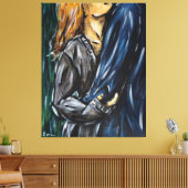 Anoniem tweetal 3 canvas afdruk (Insitu (Woonkamer))