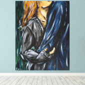 Anoniem tweetal 3 canvas afdruk (Insitu (Houten vloer))
