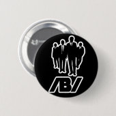 Anonieme /b/tard-internet ronde button 5,7 cm (Voorkant /achterkant)