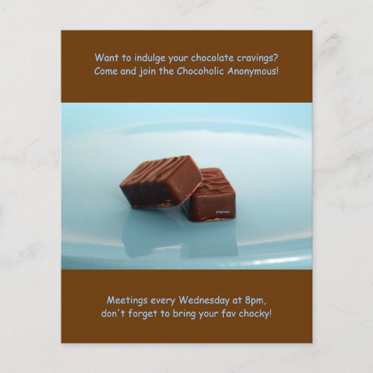 Anonieme bijeenkomsten van Chocoholica Flyer (Voorkant)