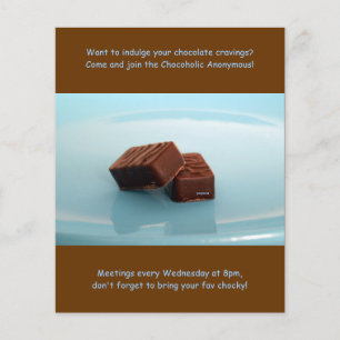 Anonieme bijeenkomsten van Chocoholica Flyer