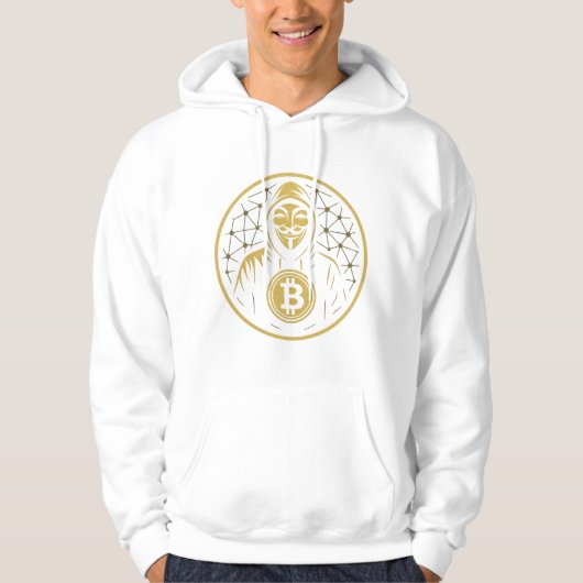 Anonieme Crypto Hoodie - Hacker Mask & Legendary (Voorkant)