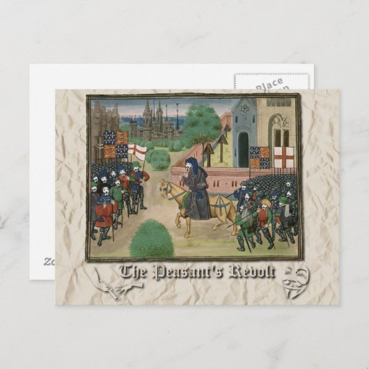 Anonieme: De opstand van de boeren Briefkaart (Voorkant / Achterkant)