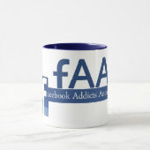 Anonieme Facebook-berichten Mok (Midden)