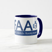 Anonieme Facebook-berichten Mok (Voorkant rechts)