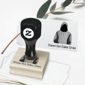 Anonieme Hacker in Hoodie Cybercrime Aangepaste Te Rubberstempel