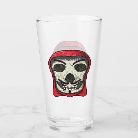 Anonieme Hacker Skull Glas (Voorkant)