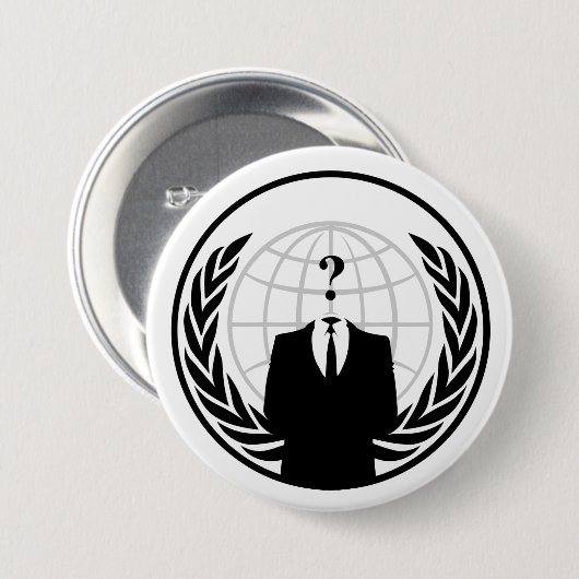 Anonieme internationale Button (Voorkant /achterkant)