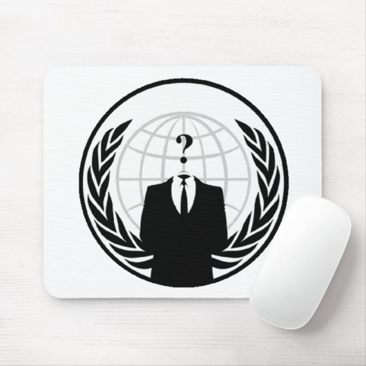 Anonieme internationale Logo Muismat (Met muis)