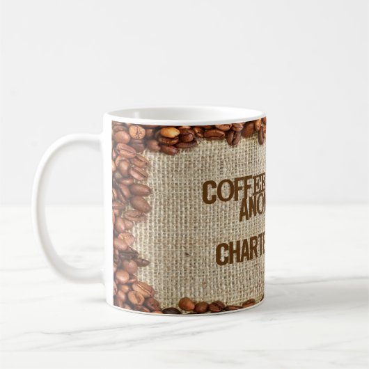 Anonieme koffie-drinkers koffiemok (Links)