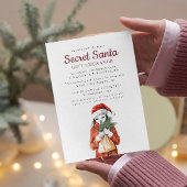 Anonieme Masker I Geheime Kerstfeest Kaart