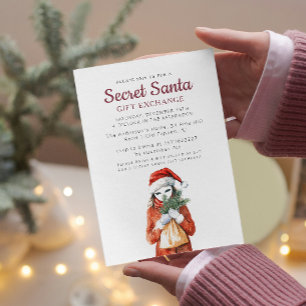 Anonieme Masker I Geheime Kerstfeest Kaart