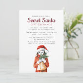 Anonieme Masker I Geheime Kerstfeest Kaart (Staand voorkant)