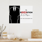 Anonieme revolutie-Poster Poster (Keuken)