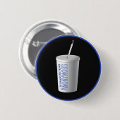Anonieme rietbiters ronde button 5,7 cm (Voorkant /achterkant)