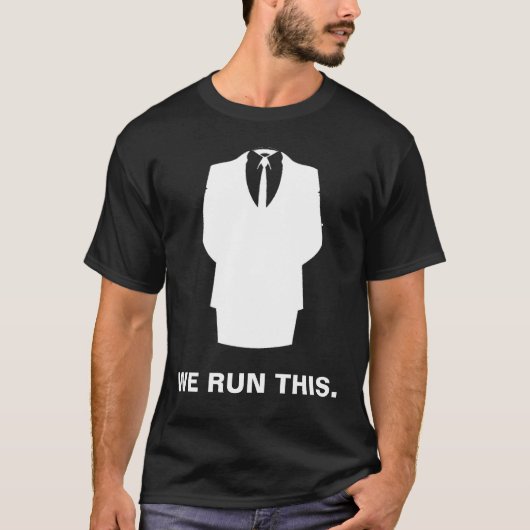 Anonieme T-Shirt "WE ZULLEN DIT" zwart (Voorkant)