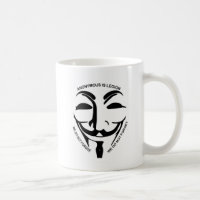 Anonieme witte koffie-Mok