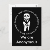 Anonieme zeehond briefkaart (Voorkant / Achterkant)