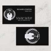 Anonieme zeehond visitekaartje (Voorkant / Achterkant)