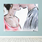 Anoniemen twee 2 canvas afdruk (Insitu (Houten vloer))