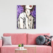 Anonimiteit 1 canvas afdruk (Insitu (Woonkamer))