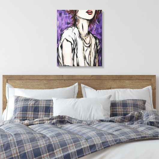 Anonimiteit 1 canvas afdruk (Insitu (Slaapkamer))