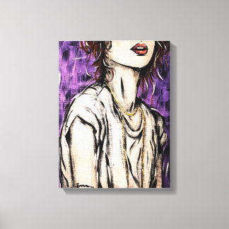 Anonimiteit 1 | Huidig vrouwelijk portret Canvas Afdruk