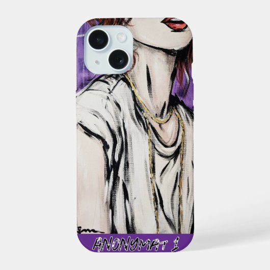 Anonimiteit 1 iPhone 15 case (Achterkant)