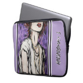 Anonimiteit 1 laptop sleeve (Voorkant Links)