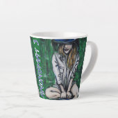 Anonimiteit 3 latte mok (Rechterhoek)