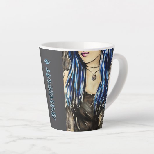 Anonimiteit 4 latte mok (Rechterhoek)