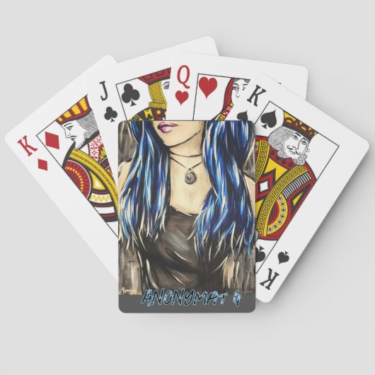 Anonimiteit 4 pokerkaarten (Achterkant)
