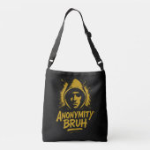 Anonimiteit Bruh logo - Tote Crossbody Tas (Achterkant)