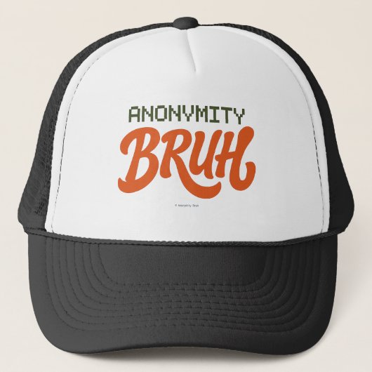 Anonimiteit Bruh - Trucker Pet (Voorkant)