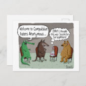 ANONLYMOUS MET KUSTDIEREN BRIEFKAART (Voorkant / Achterkant)