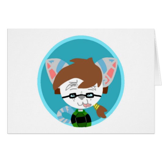 AnonoCat Blank Note Card (Voorkant Horizontaal)