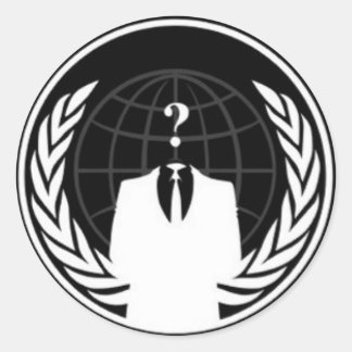 Anonykleding Ronde Sticker