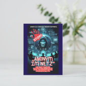Anonym im Netz  Briefkaart (Staand voorkant)