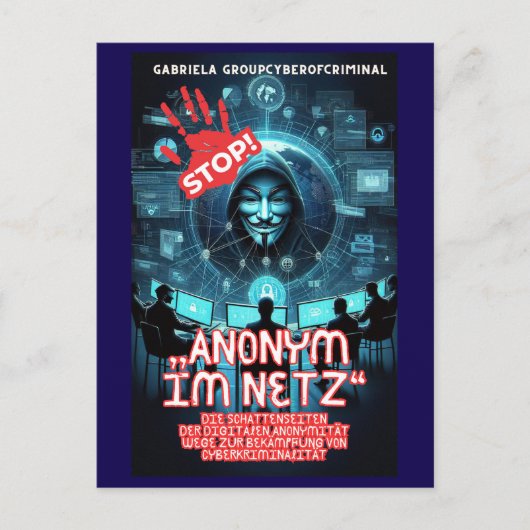 Anonym im Netz  Briefkaart (Voorkant)