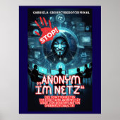 Anonym im Netz Poster (Voorkant)